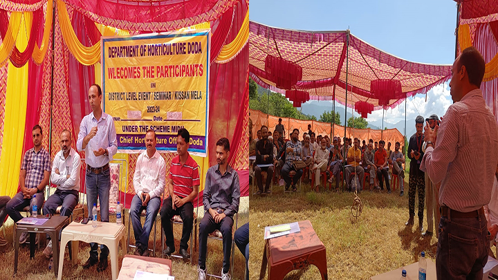 Horticulture department organises seminar-cum-kissan mela in Bhagwah, Doda