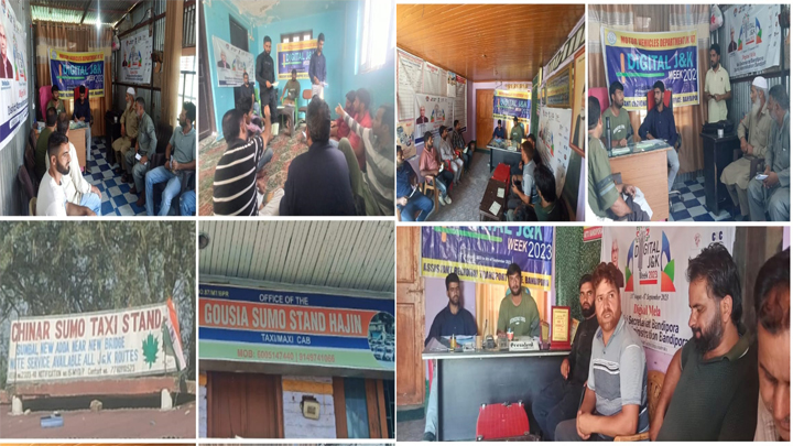 MVD Bandipora conducts awareness programme on Digital J&K Week, Brashtachaar Mukt J&K Week