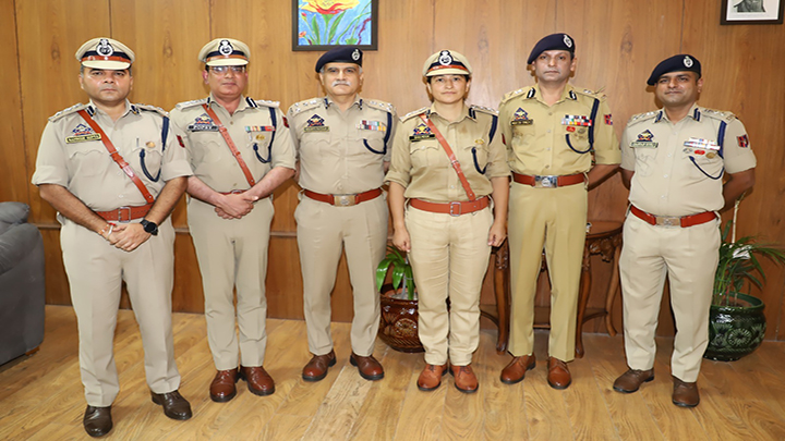 ADGP Jammu Mukesh Singh adheres new rank to SSPs