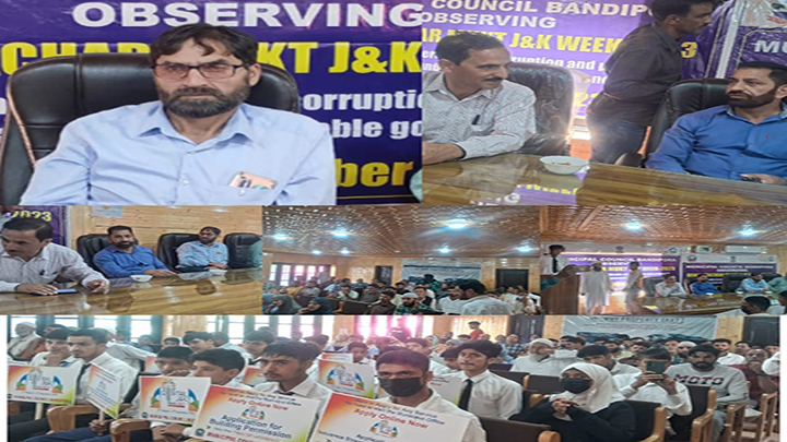 ‘Brashtachar Mukt J &K Week: CS Dr. Arun Kumar Mehta Virtually interacts with people at Bandipora.