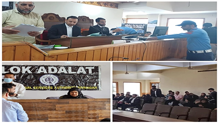 DLSA Srinagar Conducts Successful Special Lok Adalat for Traffic Challans and Electricity Bills