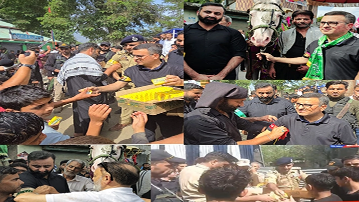 Ashura: DC alongwith SSP Bandipora Participate in Ashura Procession at Sumbal.