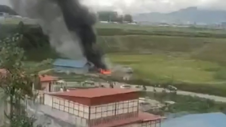 Nepal: Saurya Airlines plane carrying 19 people crashes during takeoff in Kathmandu