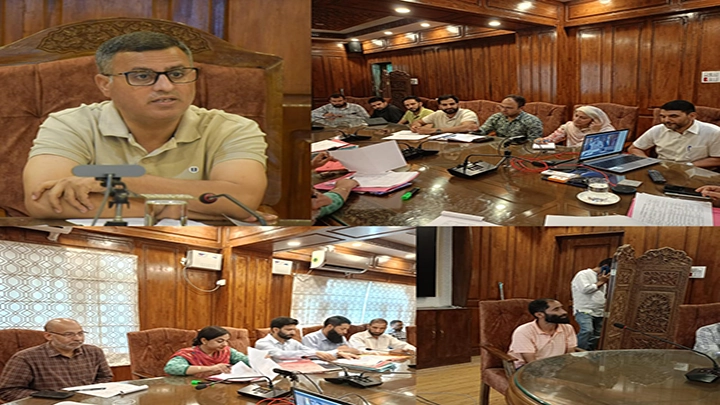 DC Bandipora chairs District Level Implementation Committee Meeting.