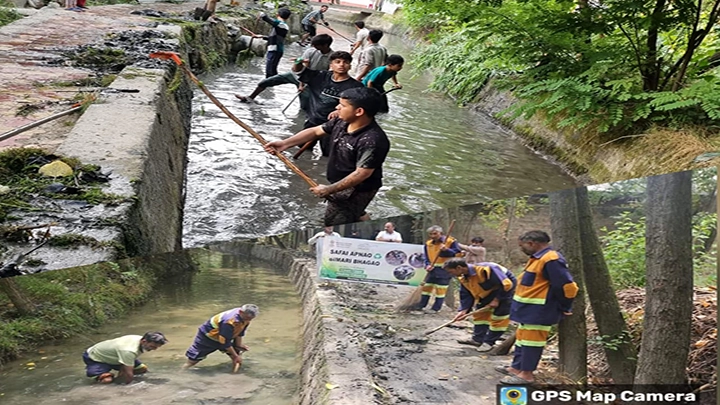 Youth of Magam take initiative to clean polluted stream, Municipal Committee takes credit
