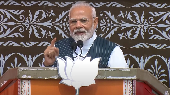 PM Modi Blames Congress, NC, and PDP for Jammu & Kashmir’s Decline