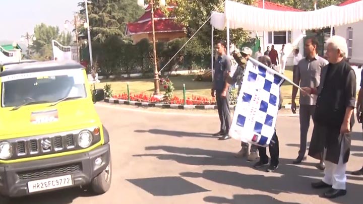 Lt Governor flags off IAF-UWM Vayu Veer Vijeta Car Rally