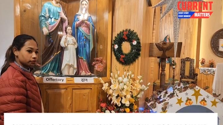 Christmas celebrations in snow-less Kashmir