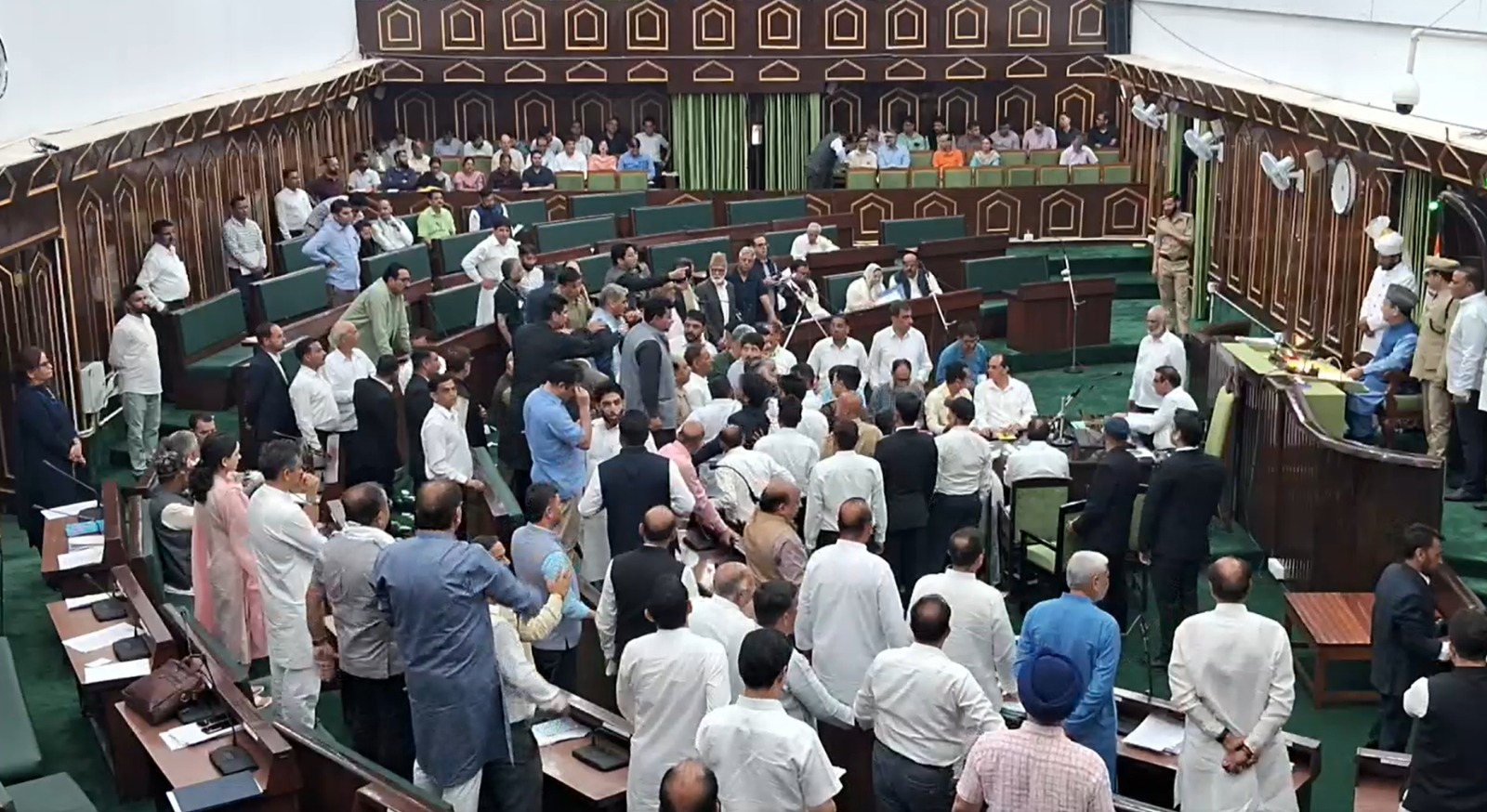 Massive Uproar in J&K Assembly Over Waqf Bill; Speaker Cites Sub-Judice Status to Block Discussion