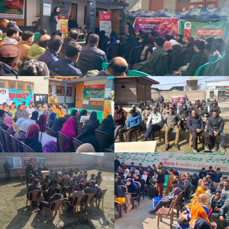 District Administration Bandipora Conducts IEC Awareness Programmes under Nasha Mukht JK Abhiyan across Bandipora