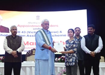 438 appointment letters given to NOKs of terror victims: LG Sinha