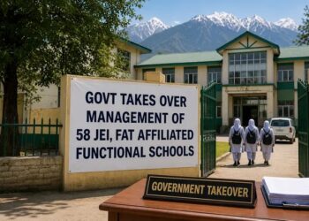 Proscribed Jamat-e-Islami Loses Control of 58 More Schools in J&K