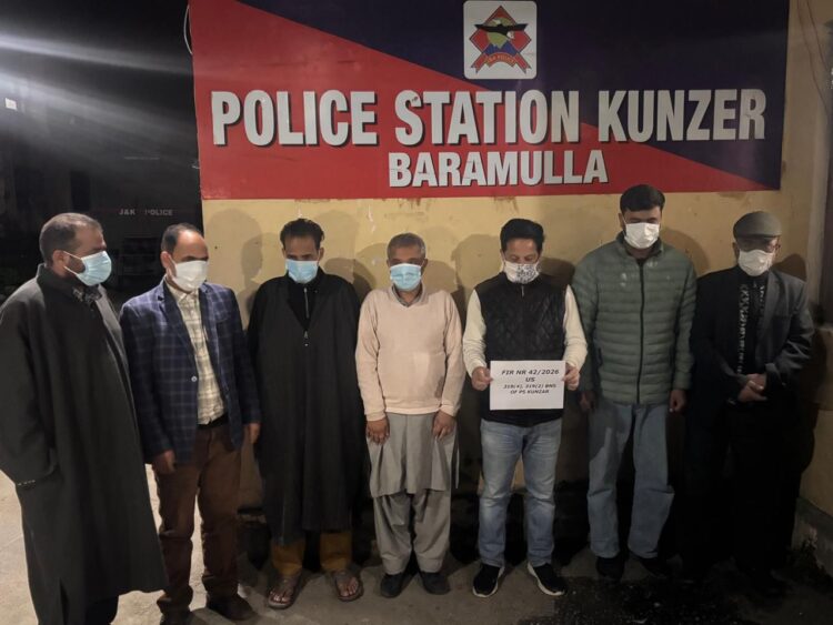 Baramulla Police Foil Major Land Scam in Kunzer; Seven Accused Held for Impersonation and Cheating