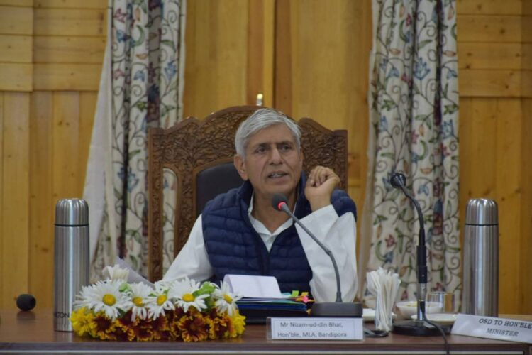 MLA Bhat expresses concern over widespread damage due to hailstorm in Bandipora areas, seeks immediate relief