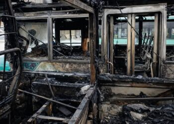 Six buses damaged in Kupwara midnight blaze, no injuries