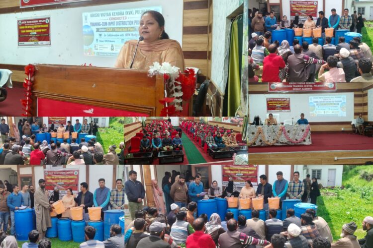 KVK Budgam Organizes Training & Input Distribution Programme under Tribal Sub Plan