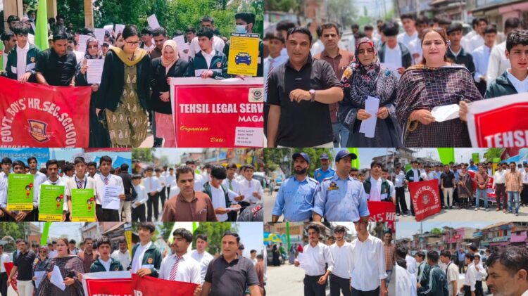 Week-Long Traffic Awareness Programme on Motor Vehicles Act and Road Safety Underway in Magam