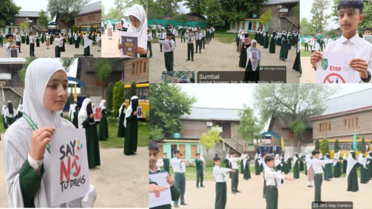 Pledge Ceremony Marks Nasha Mukt Jammu Kashmir Abhiyan at New Era School Sumbal