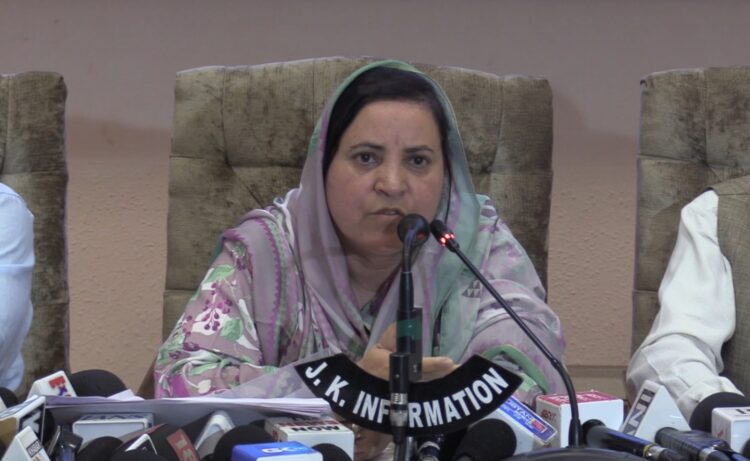 Minister Sakina mocks Mehbooba Mufti over remarks on outsourcing